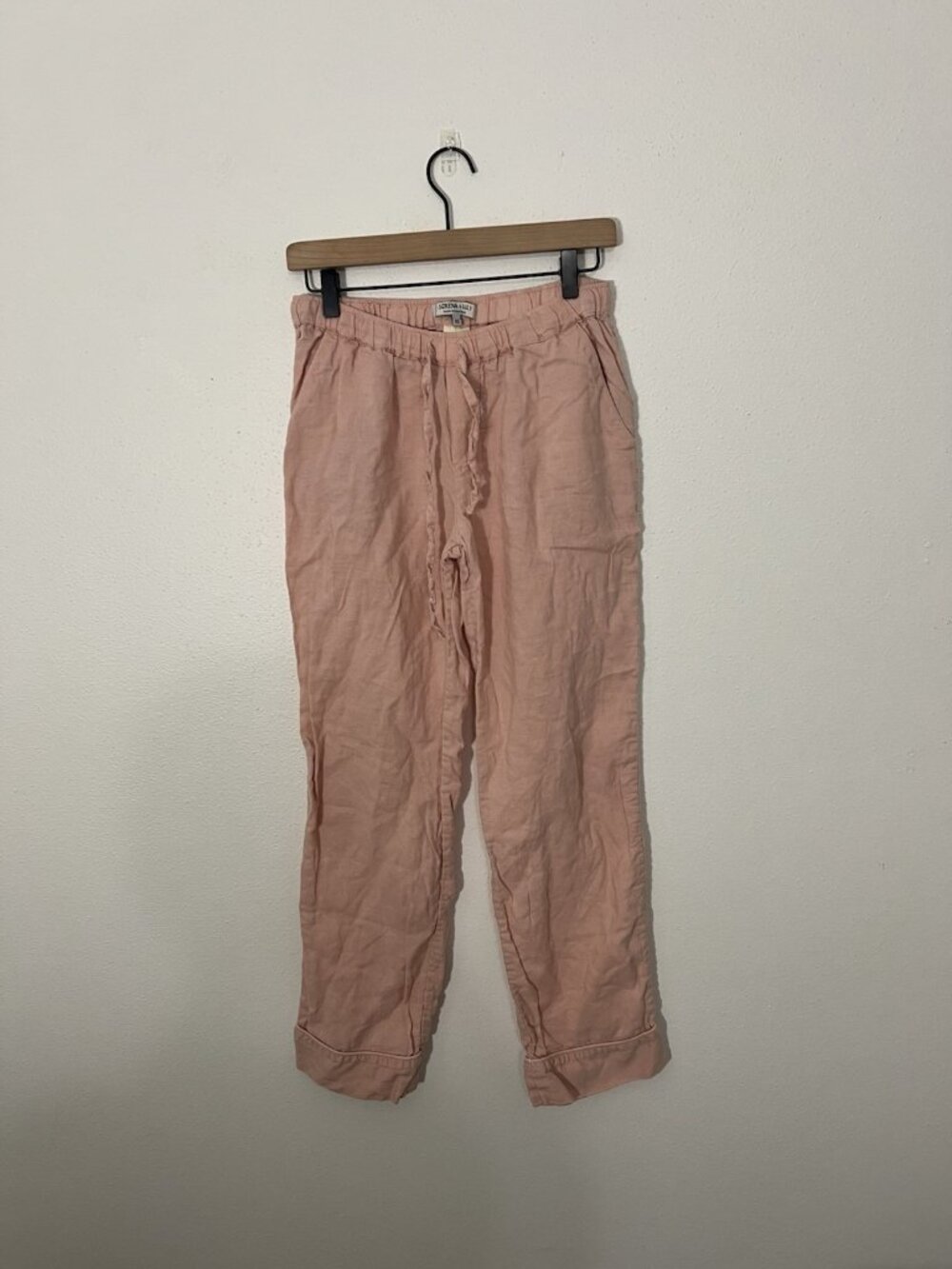 Serena And Lily Pink Linen Pants